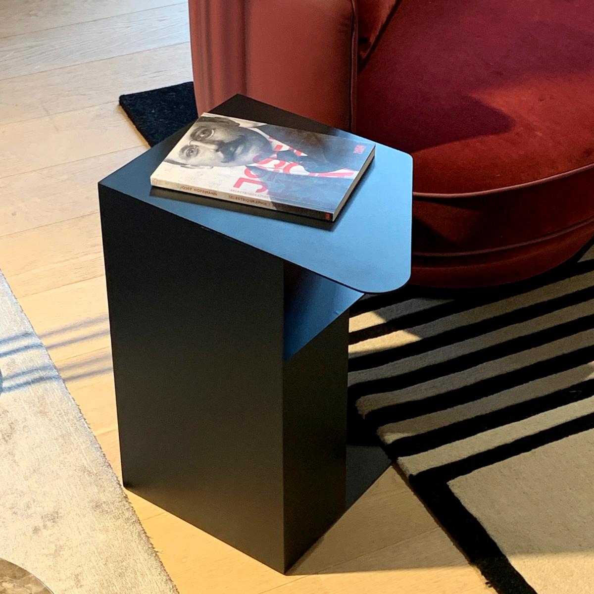 Black Aluminium Side Table, contemporary minimalist om26 by mjiila - in stock For Sale 10