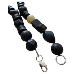 Black Amber Statement Necklace