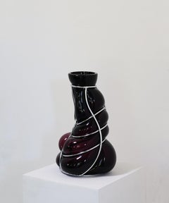 Black Amethyst Babà Sculptural Vase by Alice Crepaldi