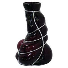 Black Amethyst Babà Sculptural Vase by Alice Crepaldi