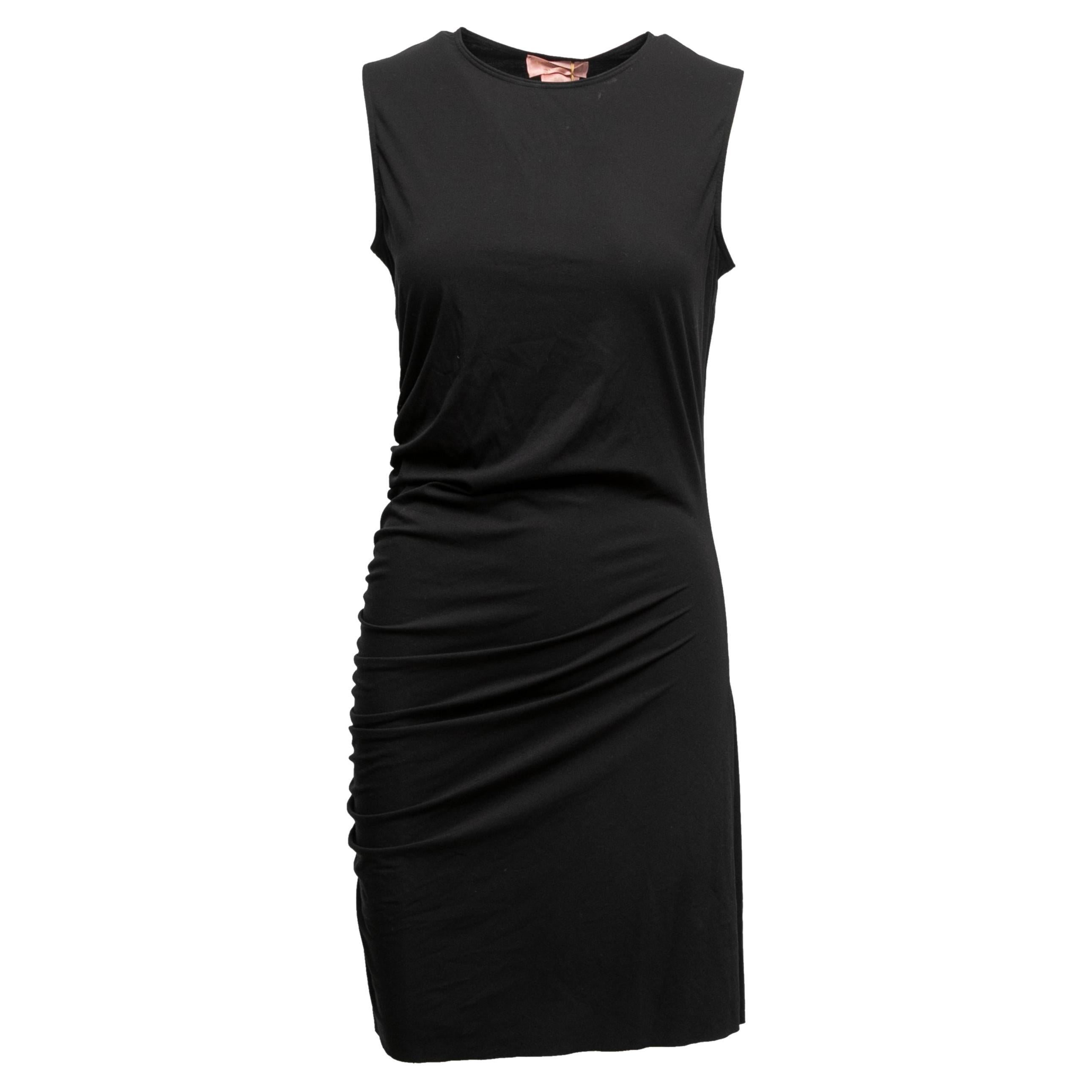 Black Amina Muaddi x Wolford Sleeveless Bodycon Dress Size US M For Sale