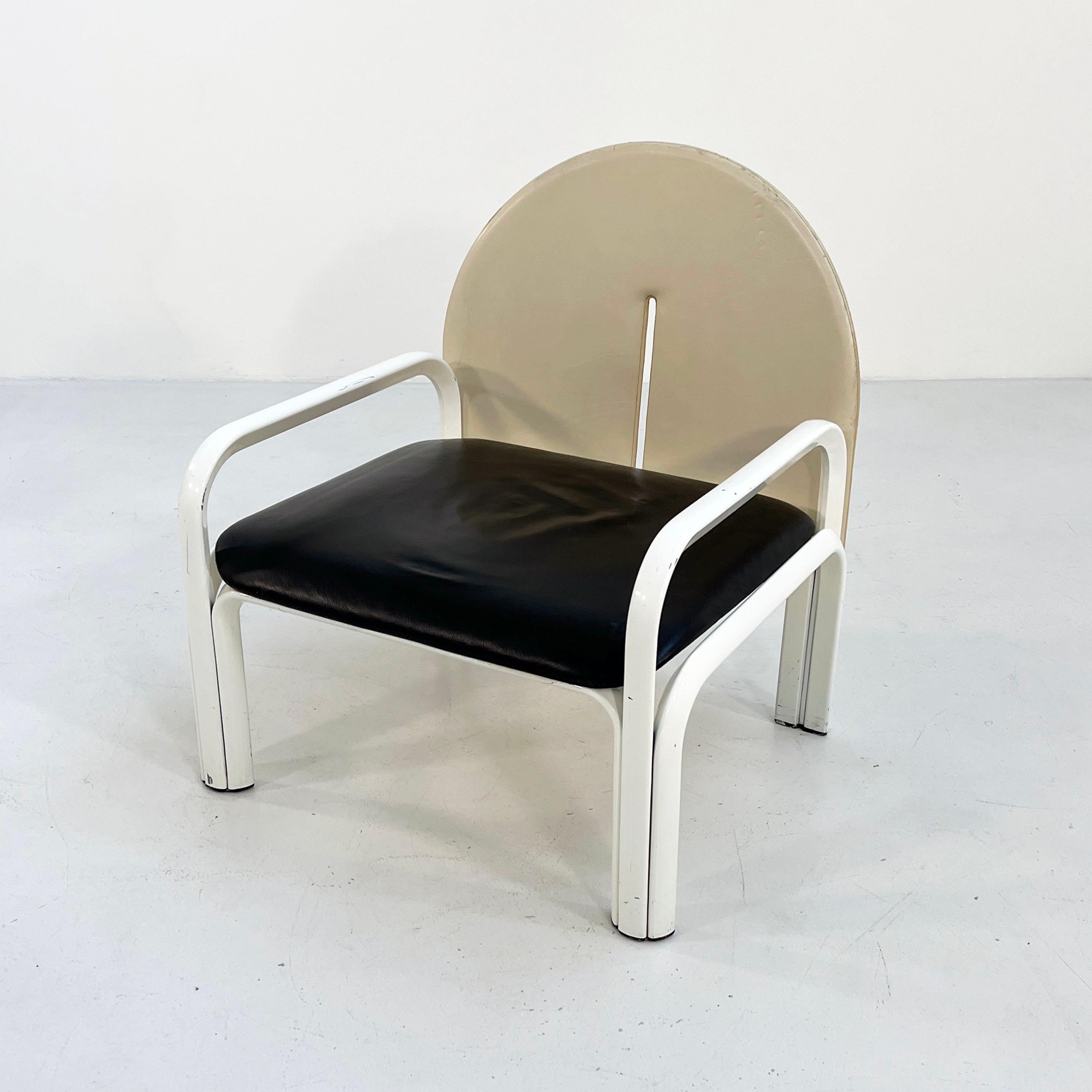 Black and Beige 54 L Armchair by Gae Aulenti for Knoll International, 1970s 6