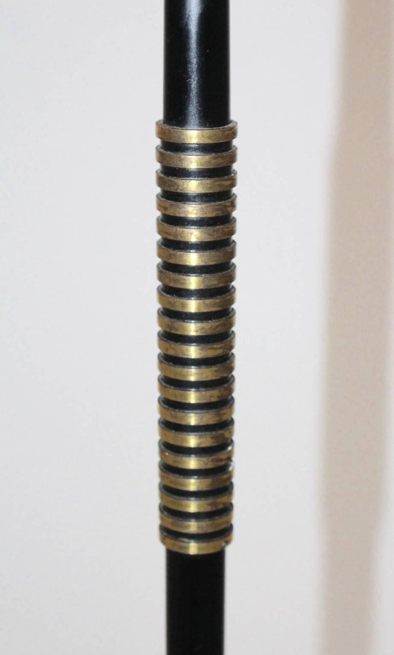 Mid Century Modern Black and Brass Floor Lamp Vienna, 1950s For Sale at ...