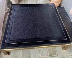 Black and Brass Mastercraft Coffee Table
