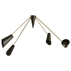 Black and Brass Maximo Chandelier by Lawson-Fenning