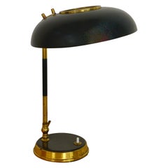Black and Brass Oscar Torlasco Table Lamp