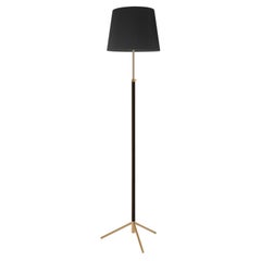 Lampada da terra Pie De Salón G3 in nero e ottone di Jaume Sans