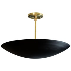 Black and Brass Small Alta Dome Chandelier by Lawson-Fenning