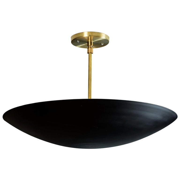Black And Brass Small Alta Dome Chandelier By Lawson Fenning For Sale At 1stdibs