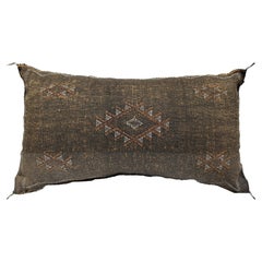 Black and Bronze 35"L Moroccan Accent Pillow