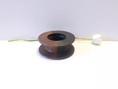 Black and Brown Hand-Painted Ceramic Piece by Franco Bucci, Italy