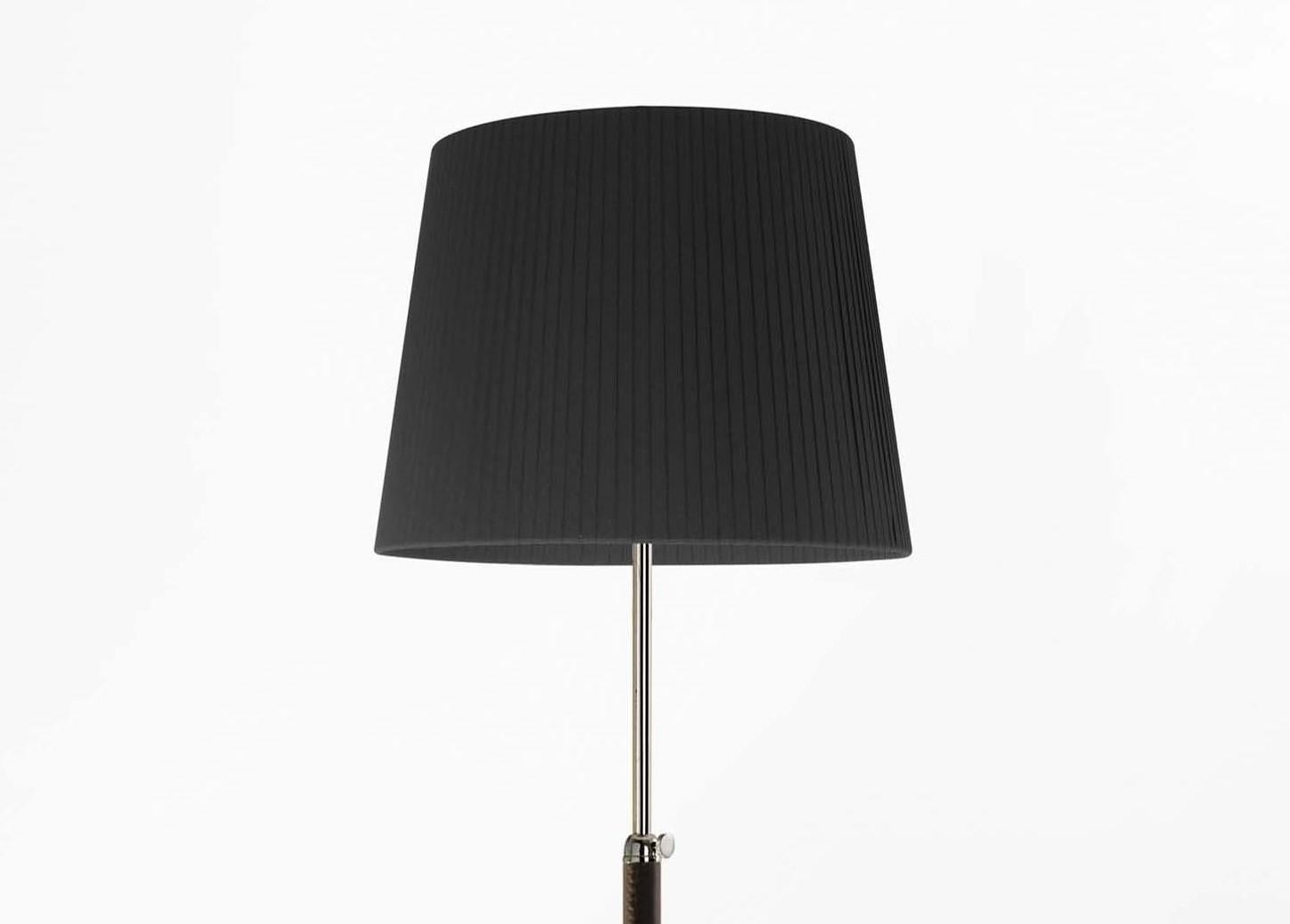 Modern Black and Chrome Pie de Salón G3 Floor Lamp by Jaume Sans For Sale
