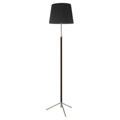 Schwarz-verchromte Pie de Salón G3 Stehleuchte von Jaume Sans