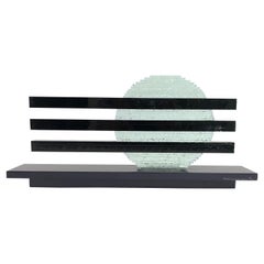 Black and Clear Glass Sculpture by Runstadler Studios