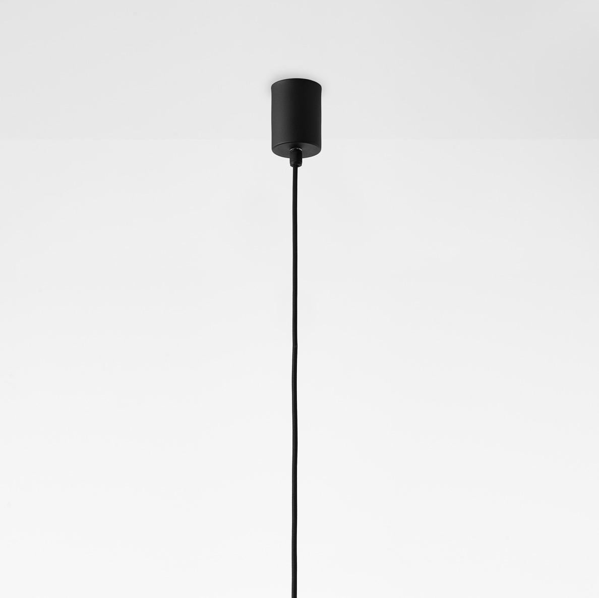 Ceco Lampada a sospensione a capsula Stratos Big in nero e trasparente di Dechem Studio A in vendita