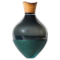 Vase d'Inde II en patine noire et cuivre, Pia Wüstenberg