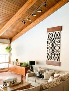 Black and Cream Wall hanging Kilim