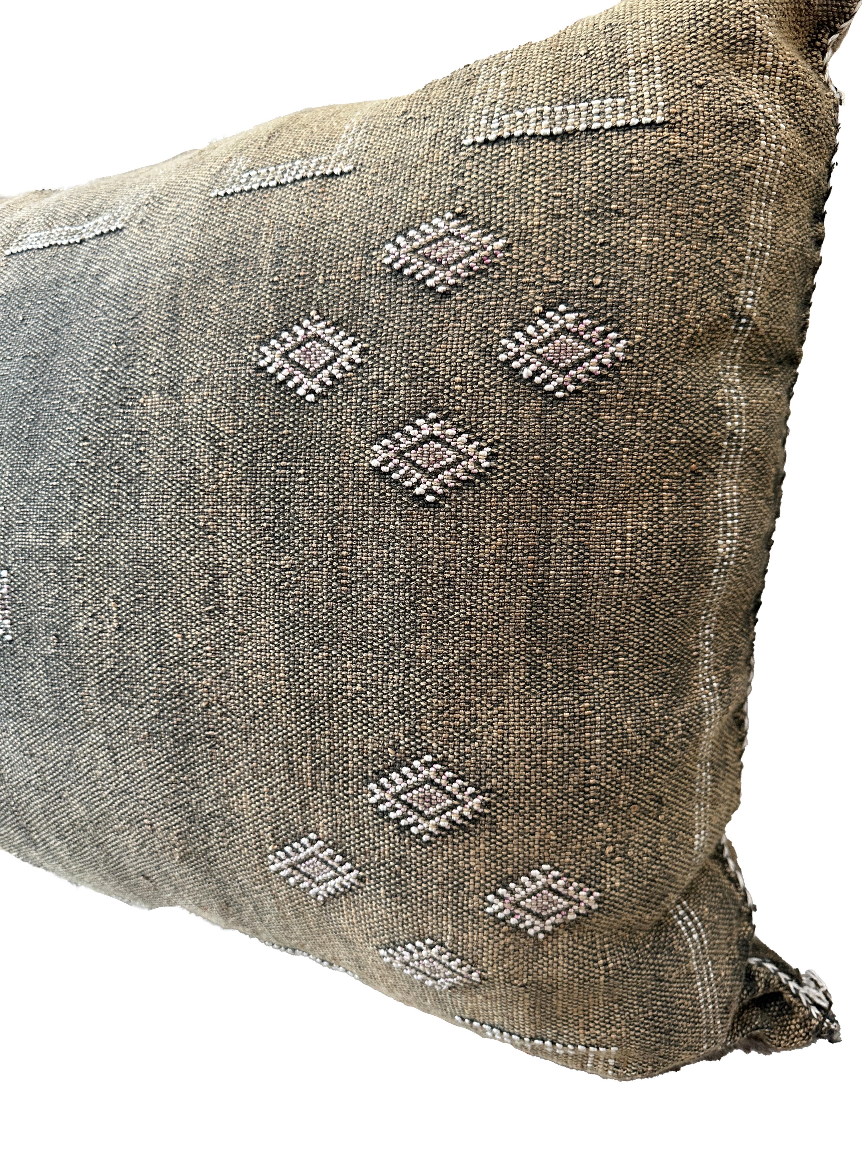 Marocain Coussin d'appoint marocain noir et or 35 