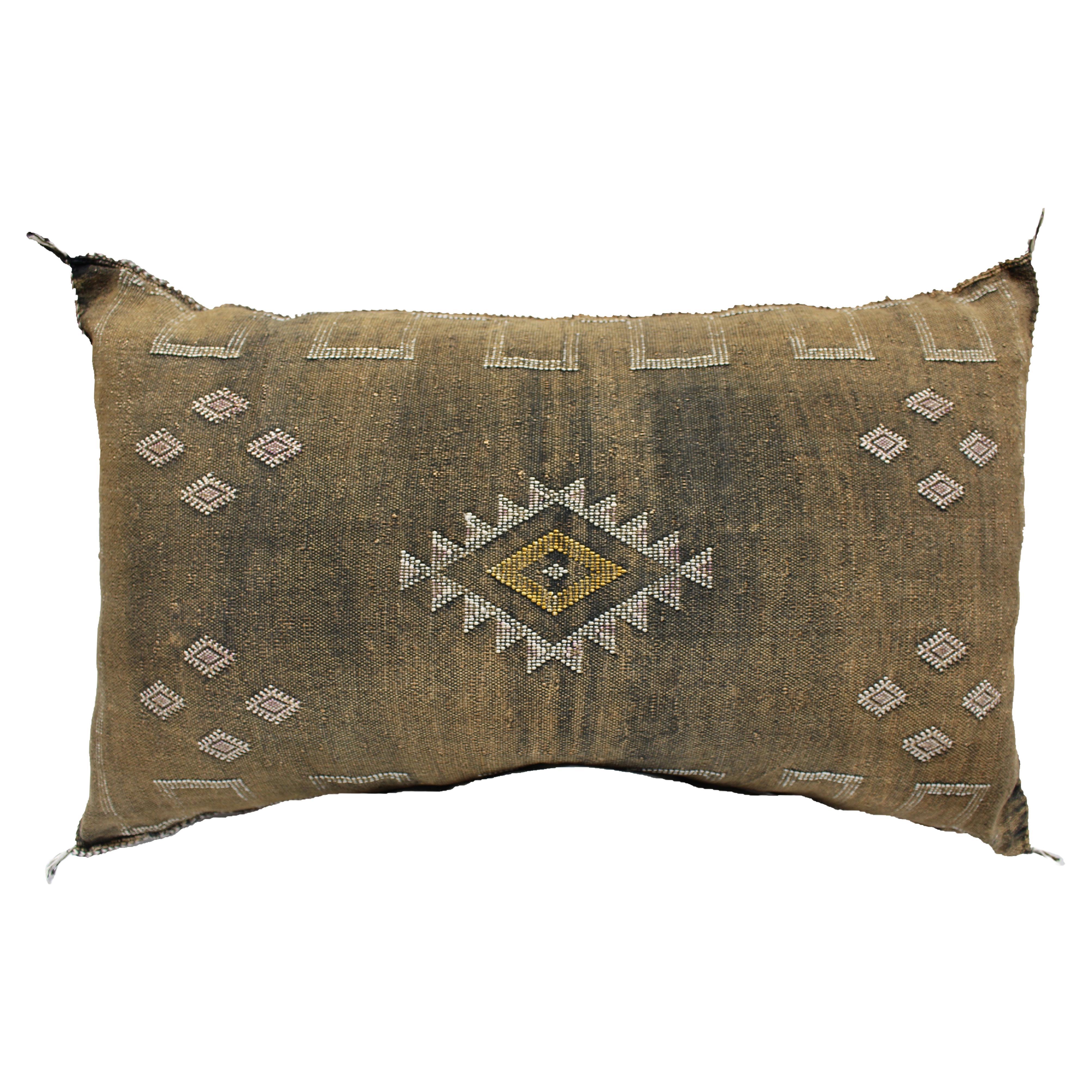 Black and Gold 35"L Moroccan Accent Pillow
