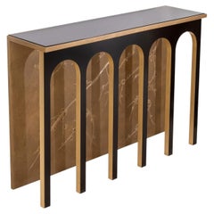 Black and Gold Arch Console