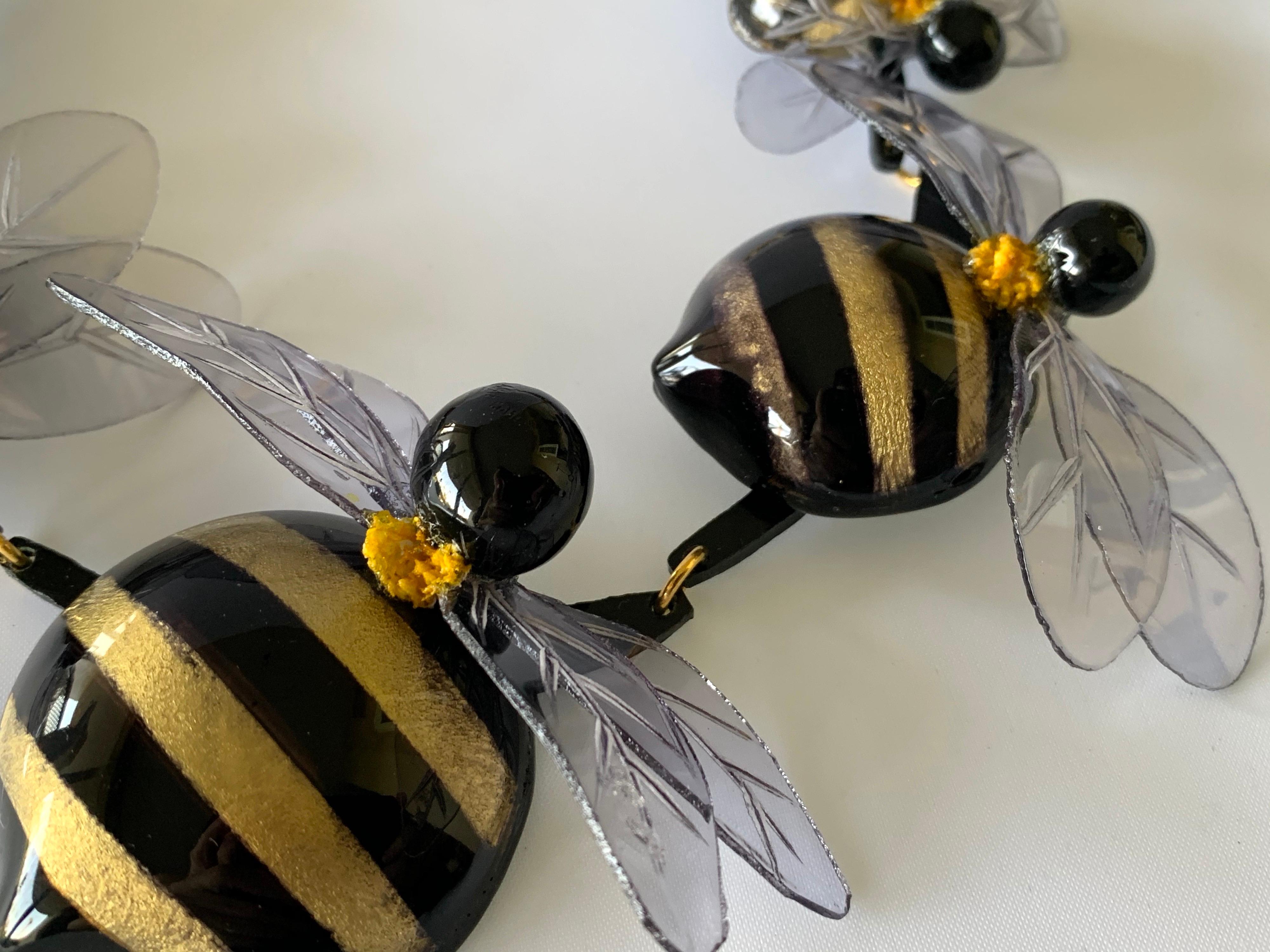 bumblebee gold necklace