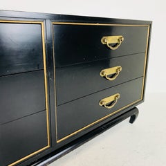 Black and Gold Asian Dresser by American of Martinsville