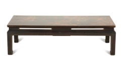 Black and Gold Chinoiserie Style Coffee Table