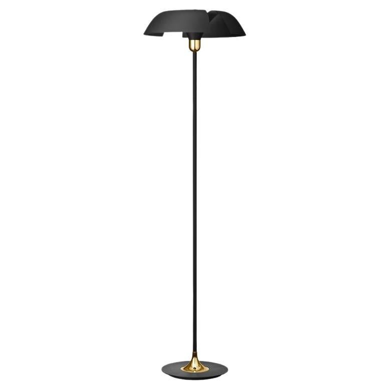 Black and Gold Contemporary Floor Lamp 
