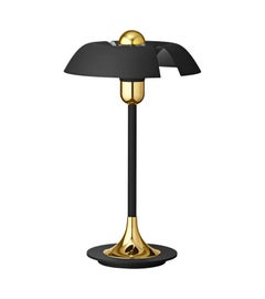 Black and Gold Contemporary Table Lamp