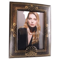 Black and Gold Embossed Art Deco Style Decorative Picture Frame