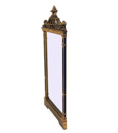 Black and Gold Gilt Chinoiserie Mirror