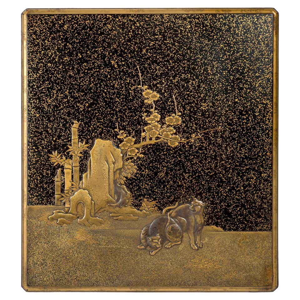 Fine Japanese Lacquer Suzuribako 'Inkstone Box' For Sale at 1stDibs