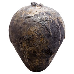 Black and Gold Lava texture Vessel 25