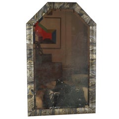 Black and Gold Marbleized Mirror