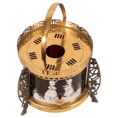 Black and Gold Mary Gregory Tea Warmer