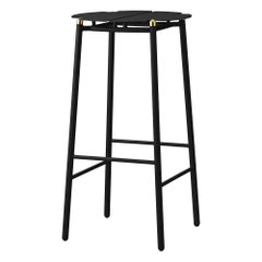 Black and Gold Minimalist Bar Stool