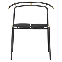 Black and Gold Minimalist Dining Chair