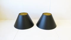 Black Lamp Shades, Pair