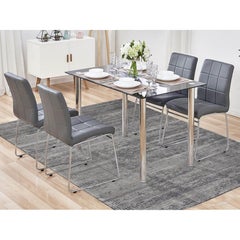 Black and Gray Modern Design Zero Pile Pure Silk Hand Knotted Oriental Rug