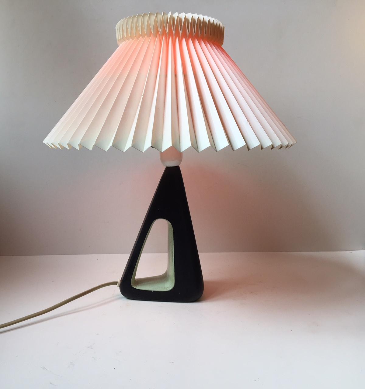 Mid-Century Modern Black and Green Modernist Table Lamp from Brown Evans & Co., 1950s
