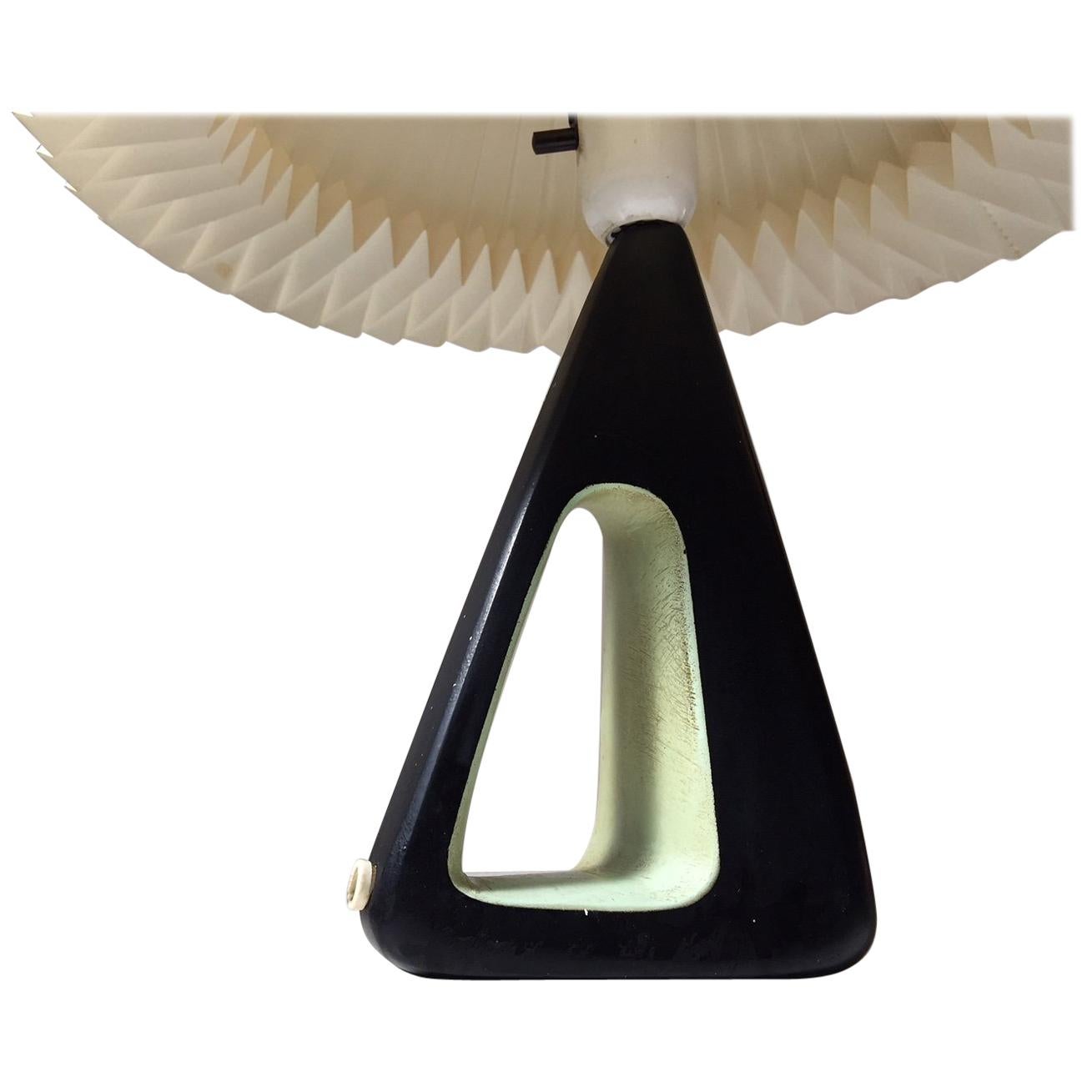 Black and Green Modernist Table Lamp from Brown Evans 
Co., 1950s