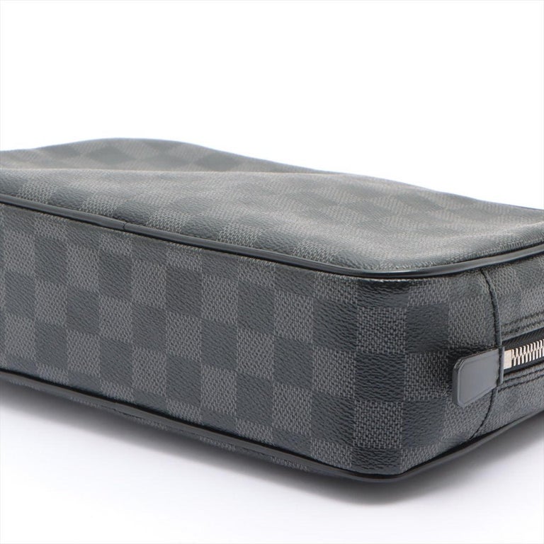 Louis Vuitton Toiletry Pouch Damier Graphite Alps GM in Coated Canvas with  Silver-tone - US