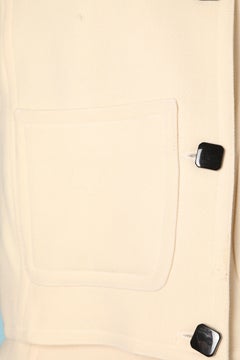 Black and off-white skirt suit Courrèges Paris