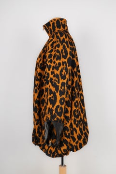 Black and Orange Panther Fabric Jacket