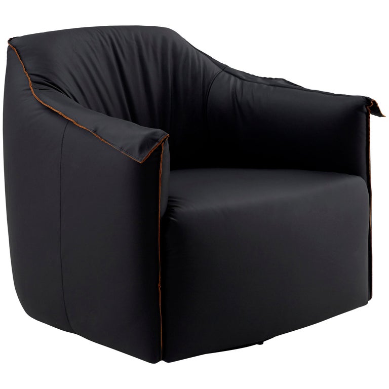 Black Fabric, Swivel, Armchair Form For Sale at 1stDibs black fabric