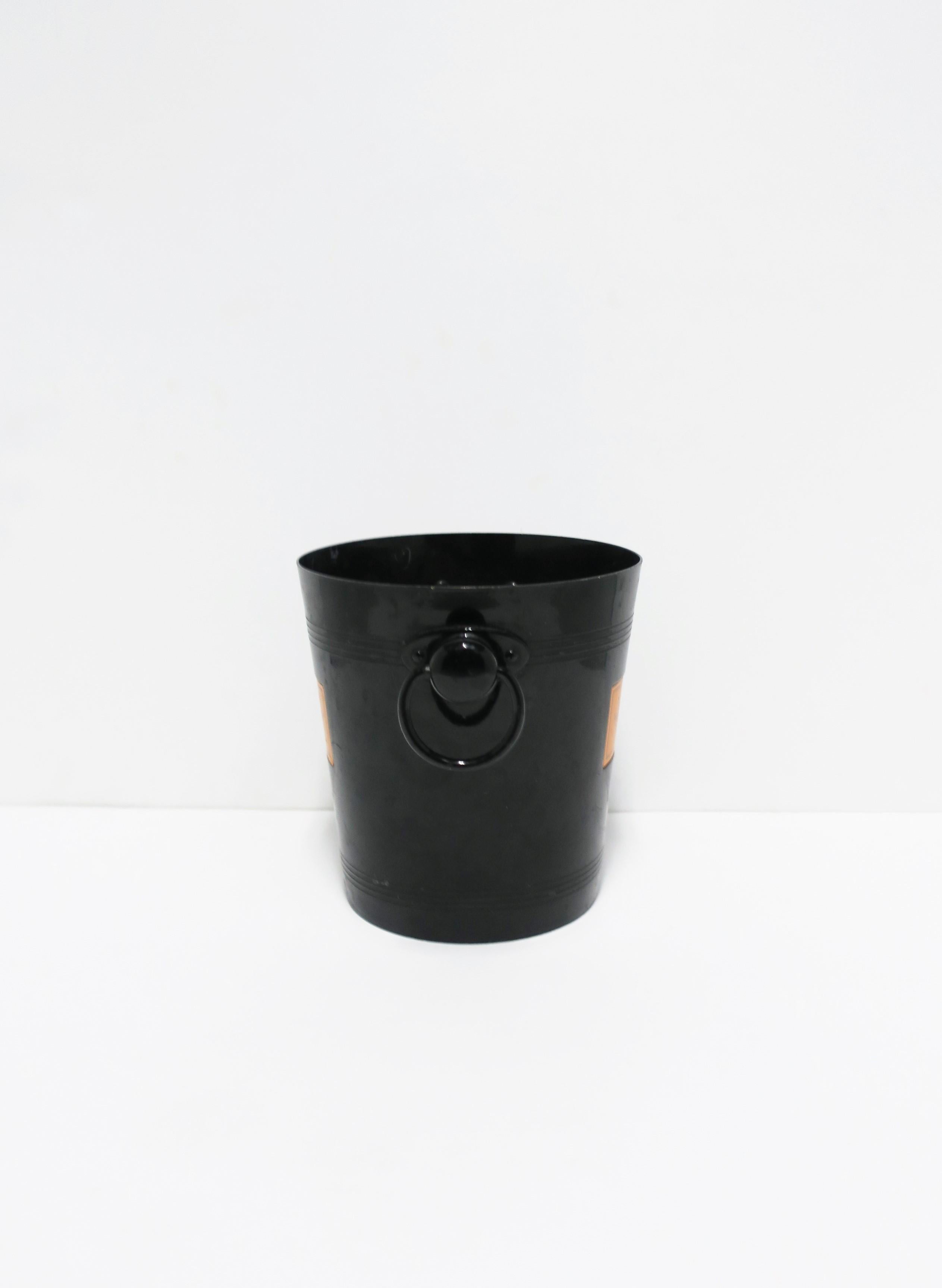 Black and Orange Veuve Clicquot French Champagne Cooler Bucket 1