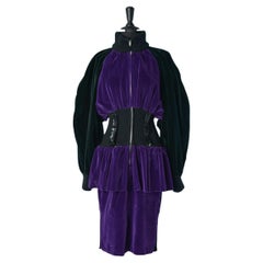 Black and purple dress JEAN-REMY DAUMAS