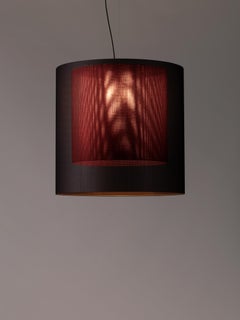 Black and Red Moaré XL Pendant Lamp by Antoni Arola