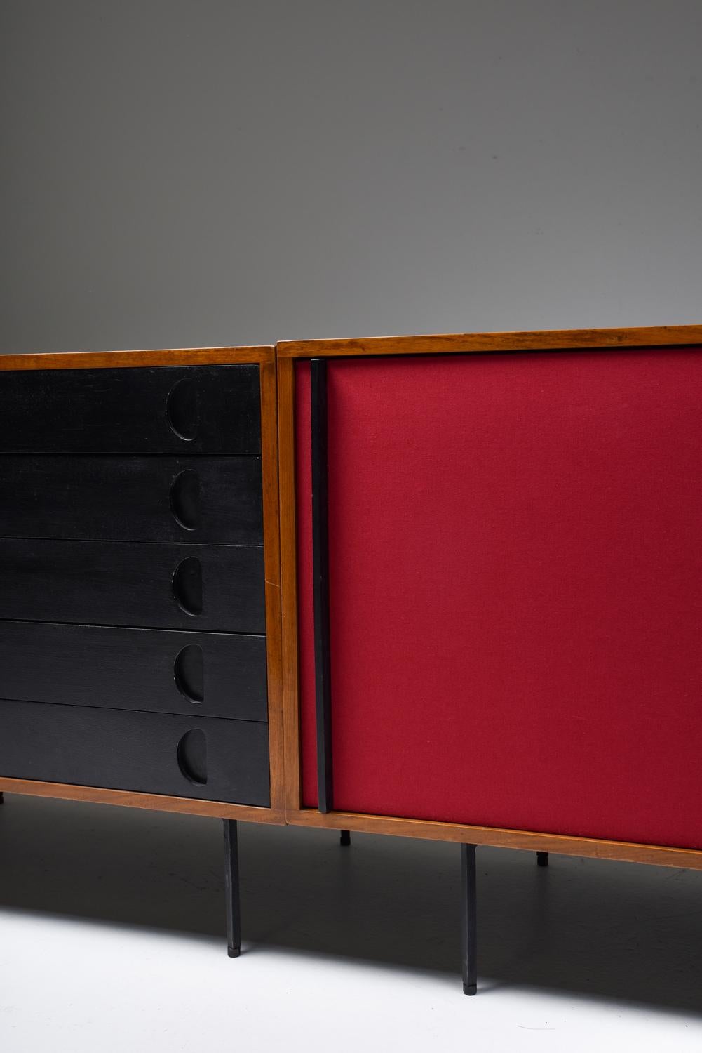 Black and Red Sideboard by Franco Campo and Carlo Graffi 7