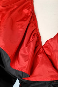 Black and red taffetas blouse Barocco